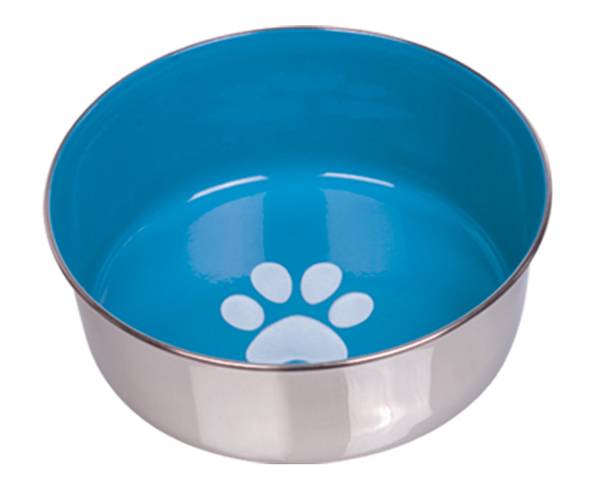 Gamelle inox Heavy Paw, bleu ciel