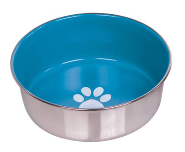 Gamelle inox Heavy Paw, bleu ciel