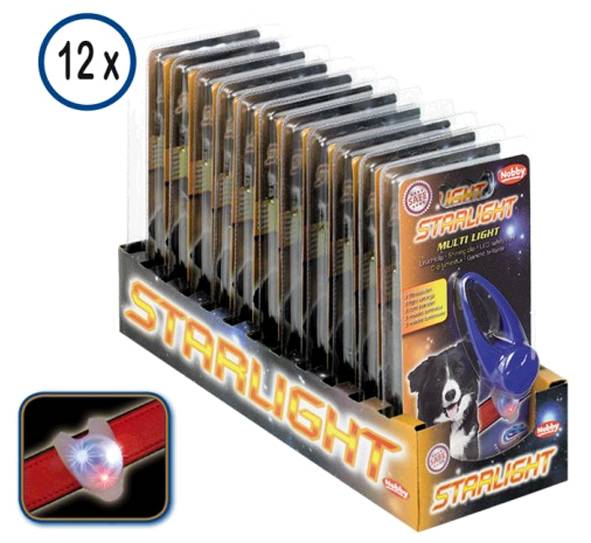 Clip lumineux pour collier Multi Light, 4x3cm