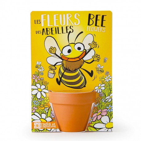 Carte nature Abeille- Mélange de fleurs pour abeilles