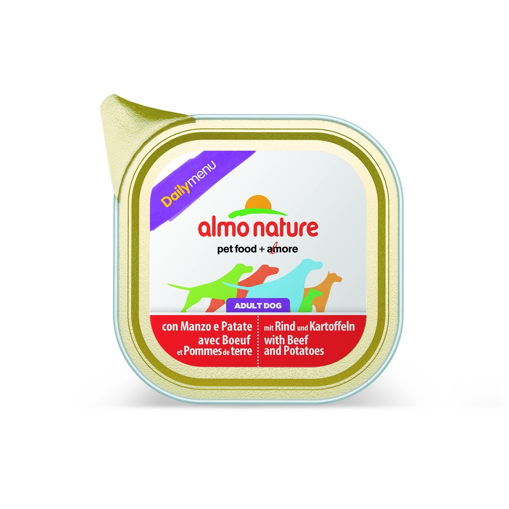 Almo nature PFC Dog daily menu Boeuf et Pommes de Terre 100g