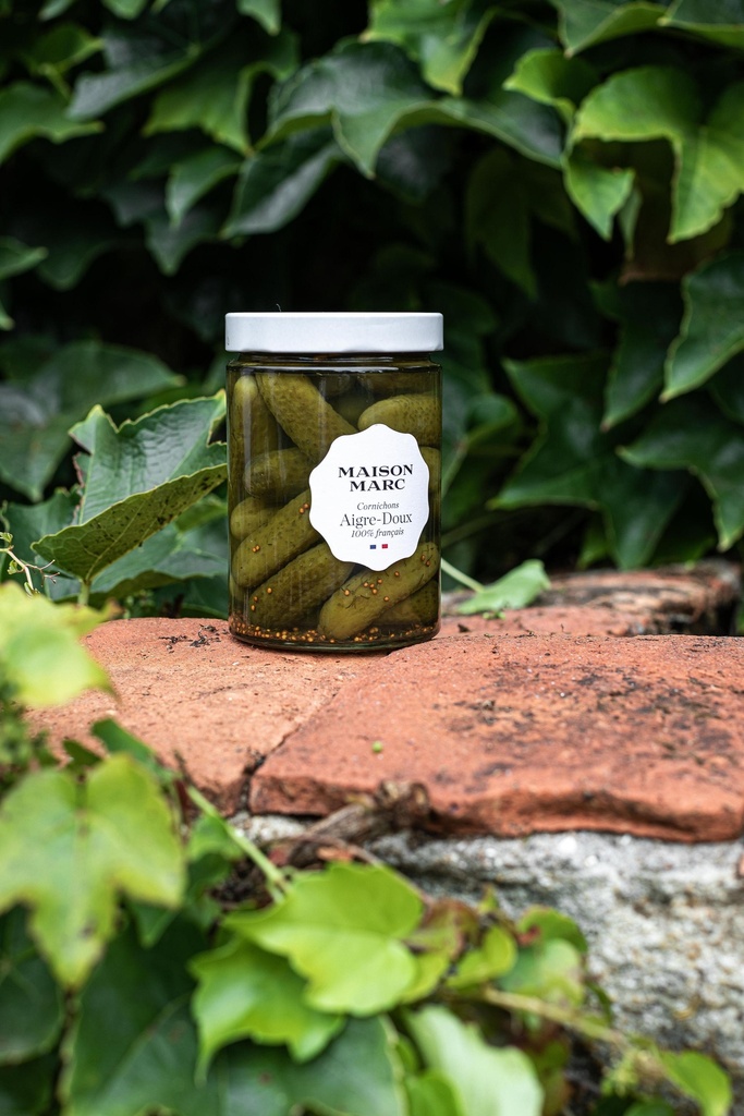 Cornichons aigre doux pimentés 310g