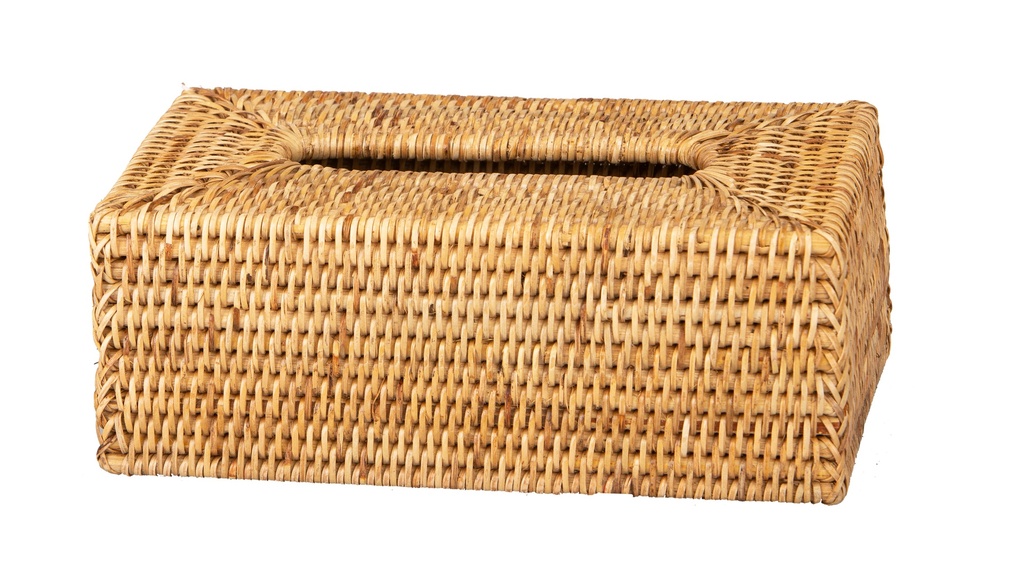 Boîte à kleenex rotin chic