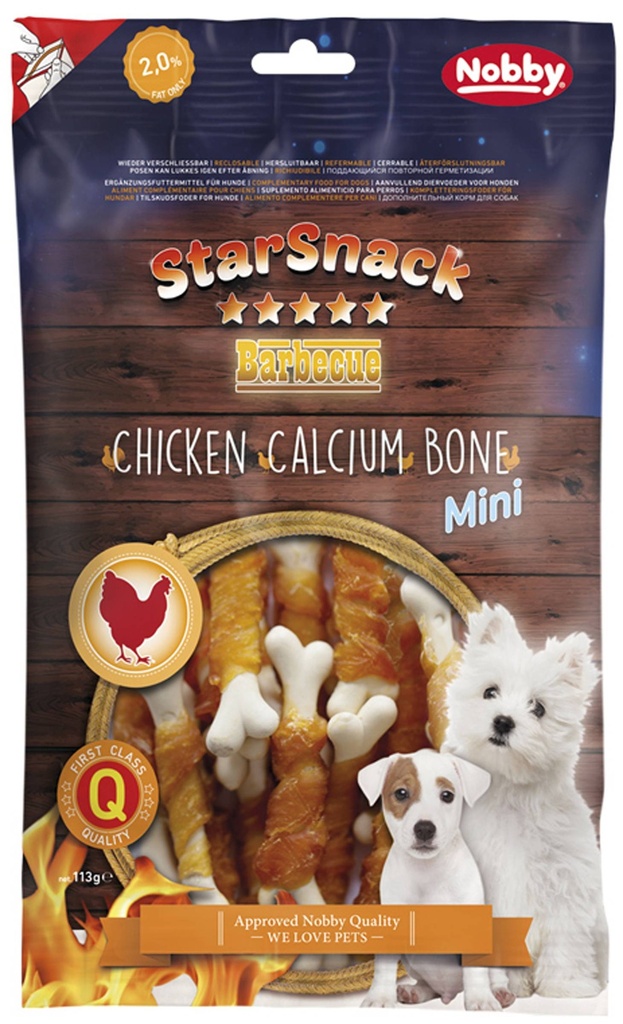 Barbecue MINI Chicken Calcium Bone 113 g