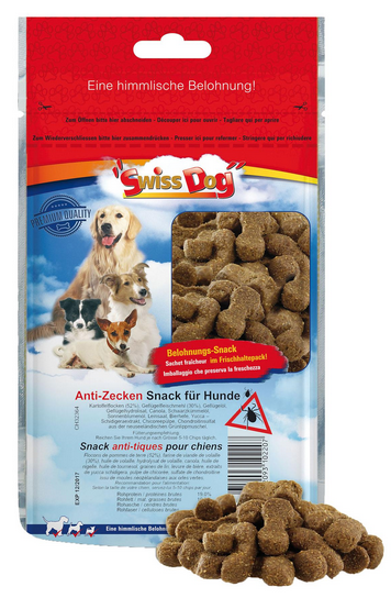 Friandise pour chien anti-tiques Swiss dog 120g