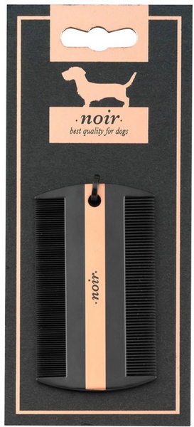 NOIR Peigne à puces combiné 9 x 5,1 cm