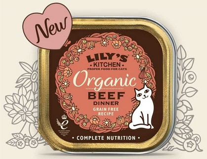 Lily's cat Adult Organic Beef Dinner 85g