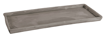 Soucoupe Rectangulaire 50 cm Gris