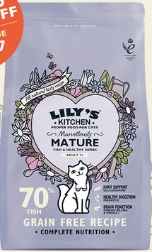 Lily's cat Marvellously Senior Fish 800g