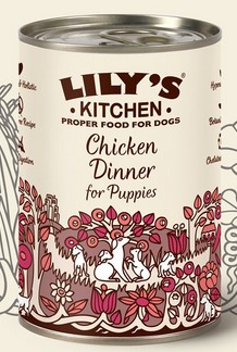 Lily's dog Puppy Organic Dinner 150g