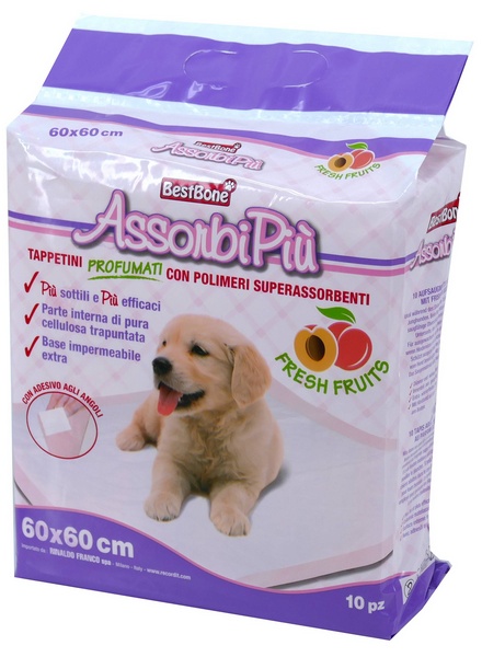 Tapis absorbants parfumés avec adhésif,60 x 60 cm, 10 pces