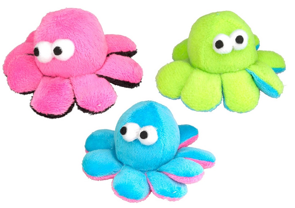 Cat Toy Wanna Play Octopus, ca 8 x 4.5 cm