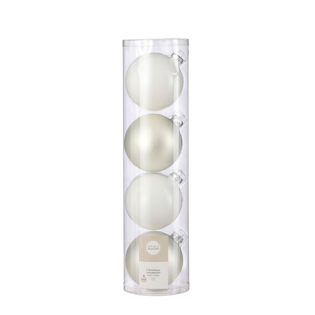 Tube Boules en verre 4pcs