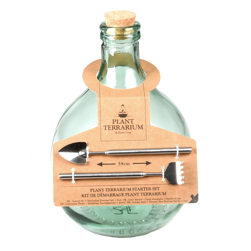 Bouteille terrarium 5L set