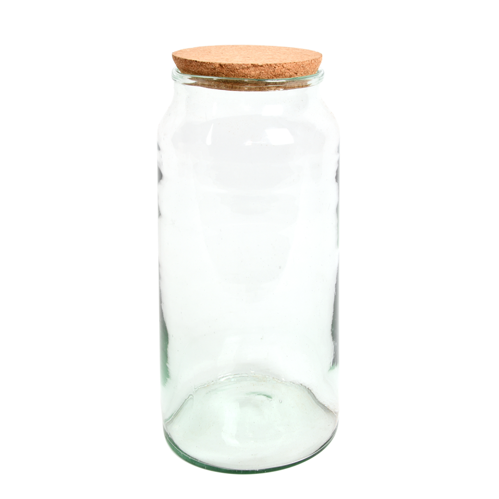 Bouteille terrarium semi ouvert L