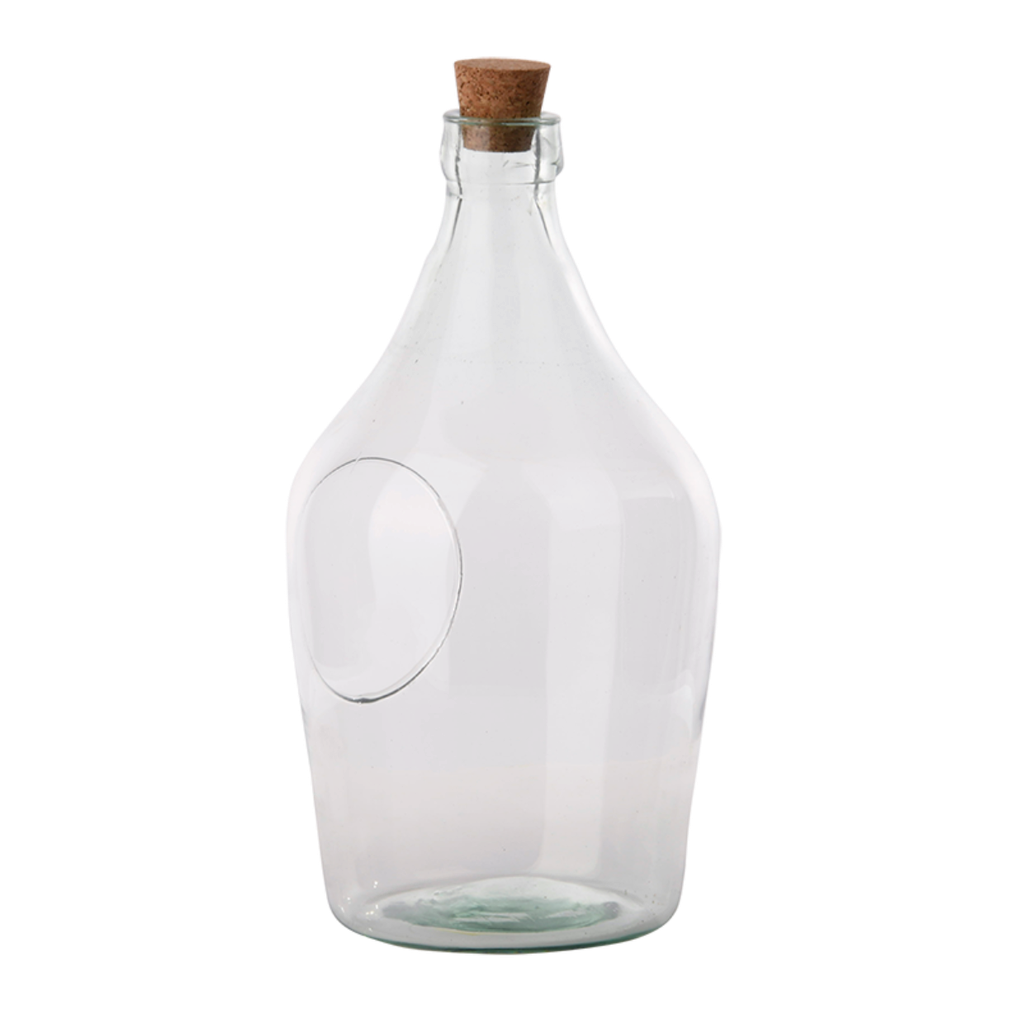 Bouteille terrarium ouverte 3L