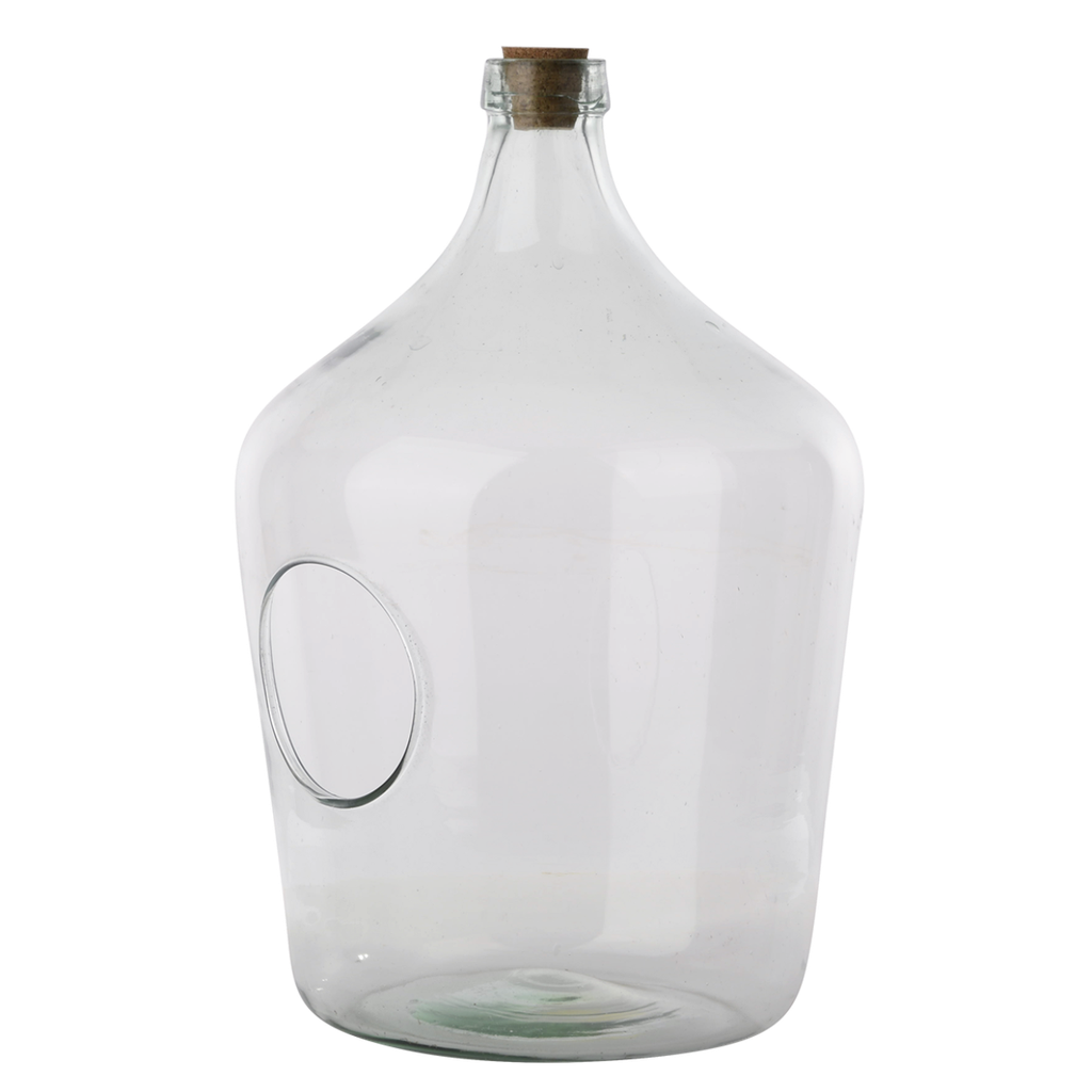 Bouteille terrarium ouverte 10L