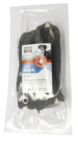 Friandises NaturaDog boeuf 8x20g