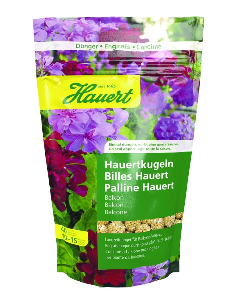 Billes Hauert pour plantes de balcon