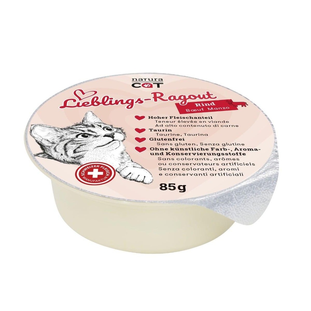 NaturaCat Ragoût de boeuf 85g