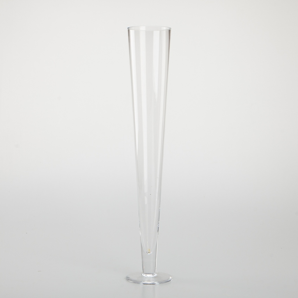 Vase conique sur pied