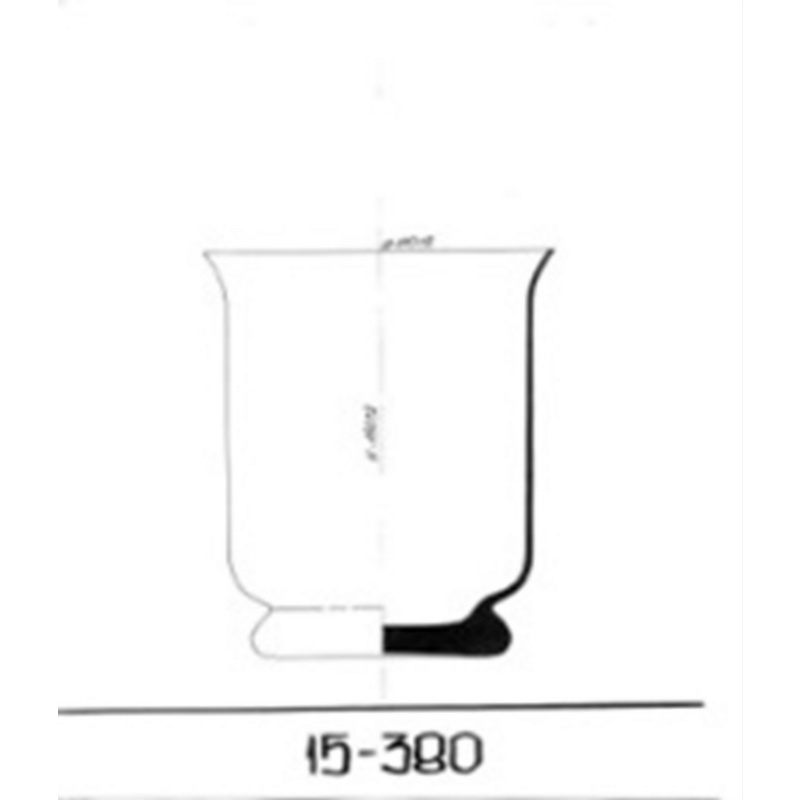 Photophore évasé en verre