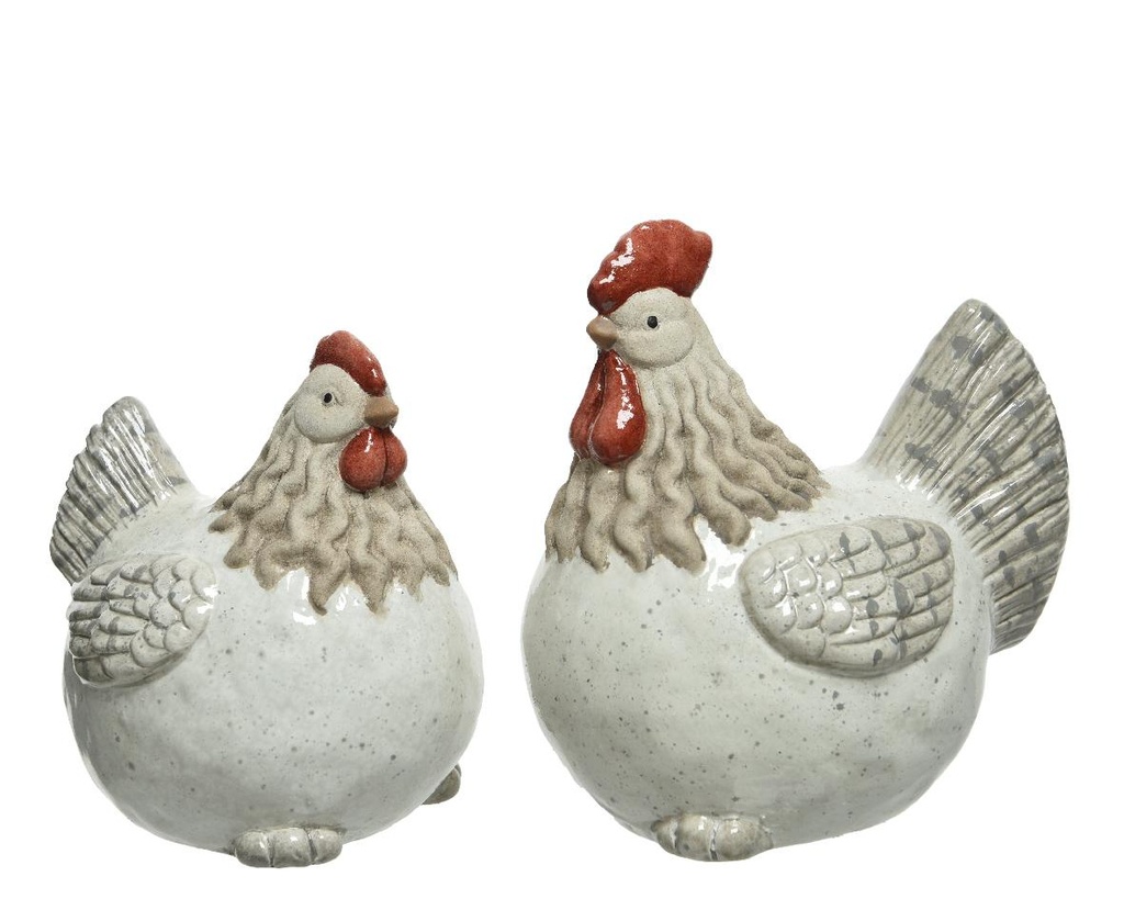 Poule en terre cuite. vendu à la pièce. desgin variés