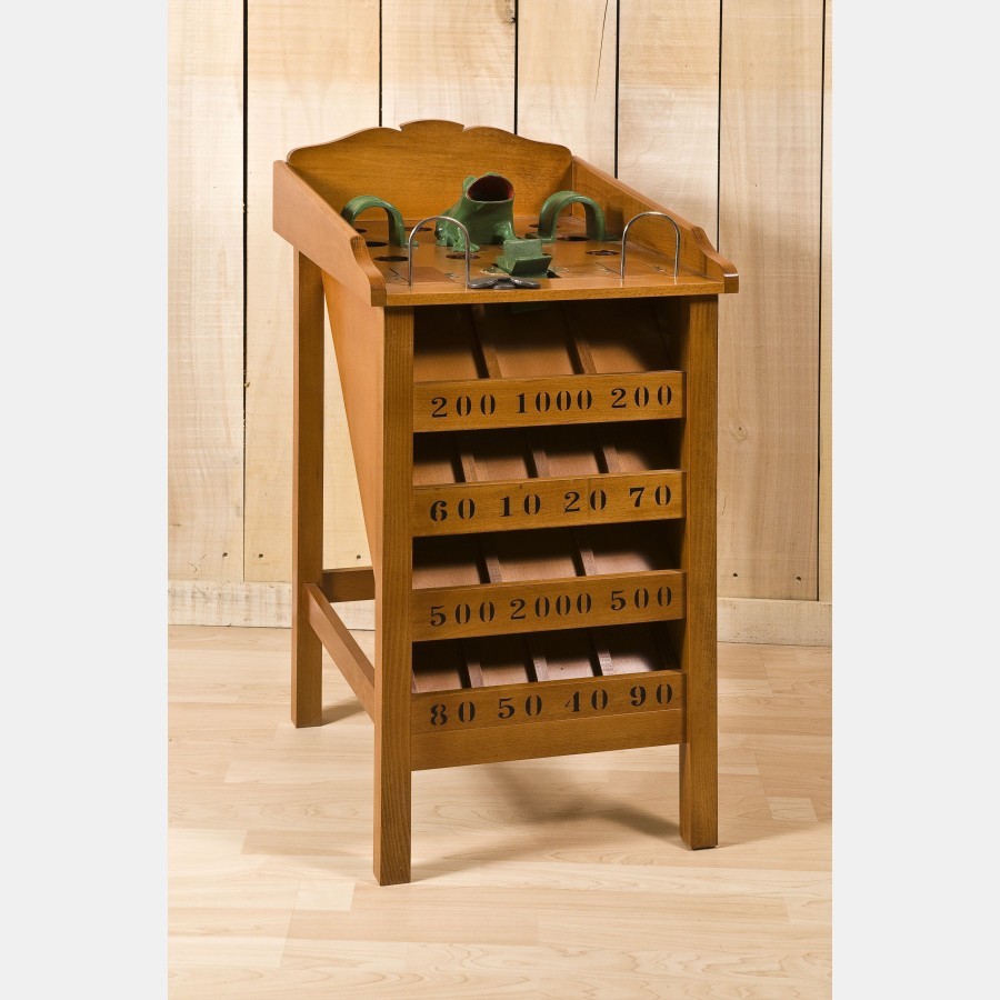 Jeu de la grenouille Tonneau Hêtre 14 trous