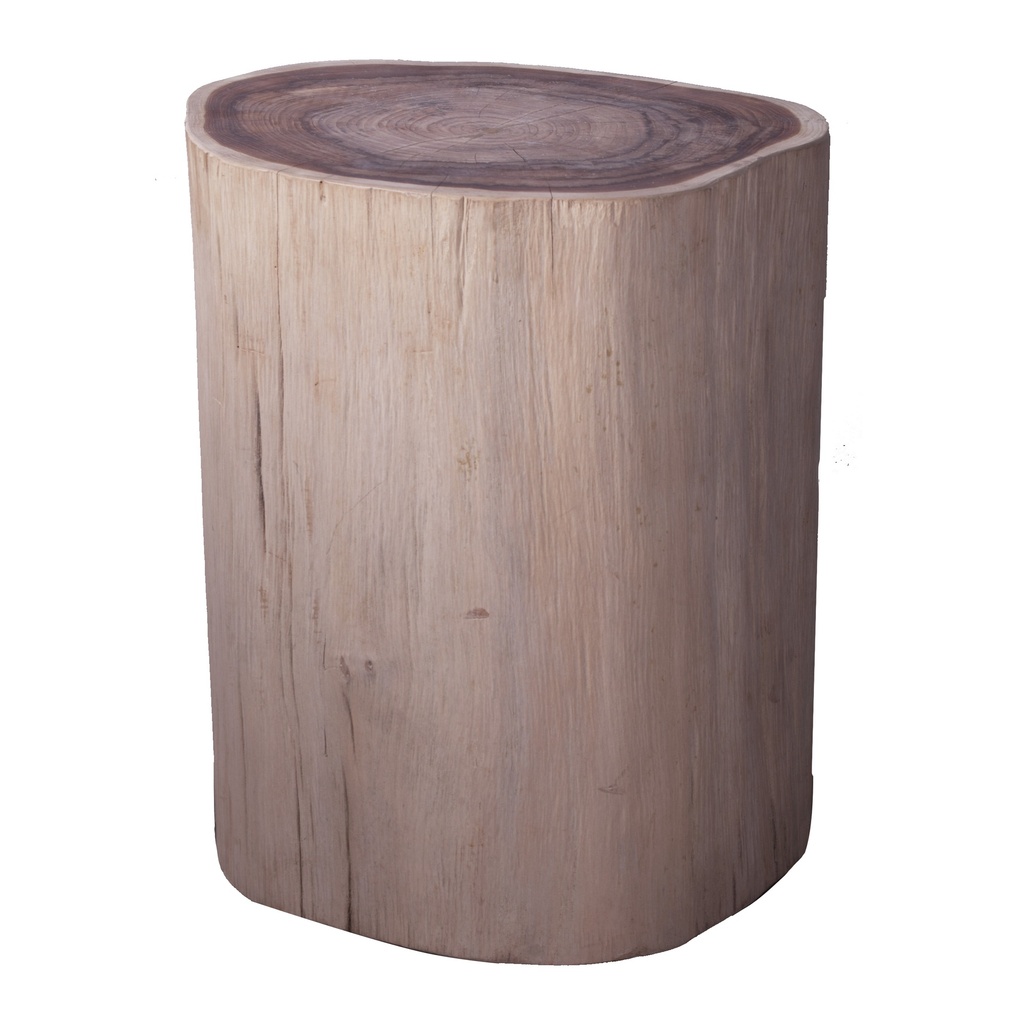 Pouf Tronc de teck II