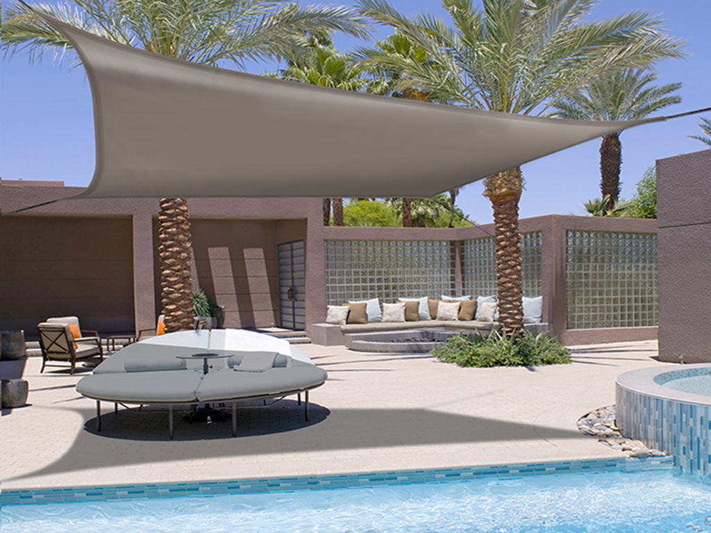 Voile d'Ombrage élastique rectangulaire SUNNET KIT ELASTIC