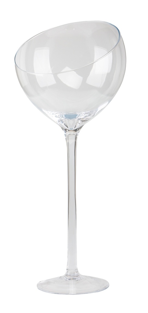 Photophore demi-boule sur pied