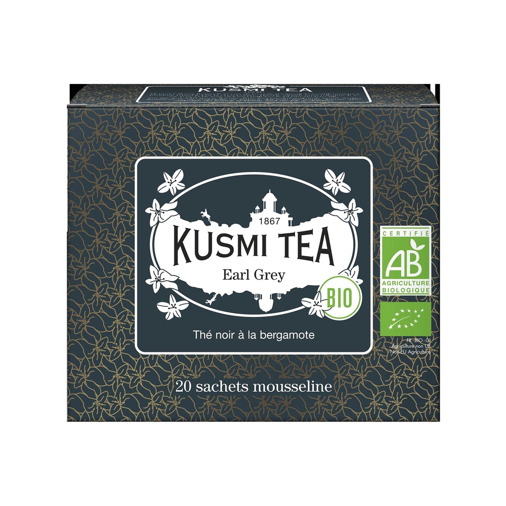 Earl Grey Bio - Etui 20 sachets mousseline - 40gr