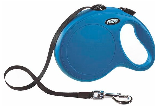 Flexi New Classic sangle bleu  L, 5 m, max. 50 kg