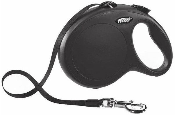 Flexi New Classic Cord, noir, L, 5 m, max. 50 kg