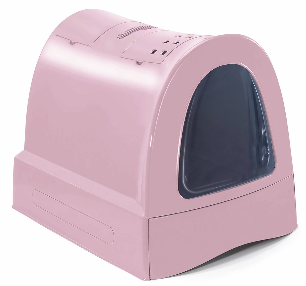 ZUMA toilettes pour chats, 40 x 56 x H 42.5 cm avec accessoires,rosa