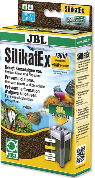 JBL SilikatEx Rapid, brun, masse filtrante pour 200-400 l, 400 g