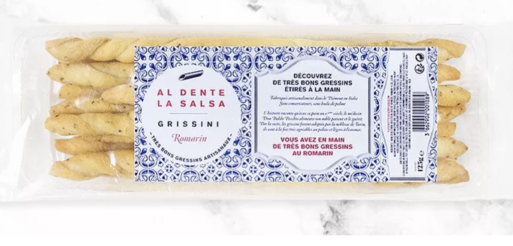 Gressins au Romarin 125gr