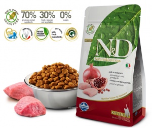 N&D PRIME KITTEN Poulet & Grenade  300g