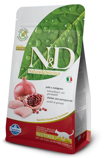 N&D PRIME FELINE Neutered Poulet & Grenade 300g