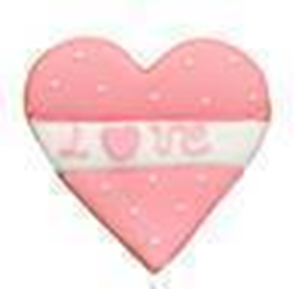 Sablé Déco heart pink love