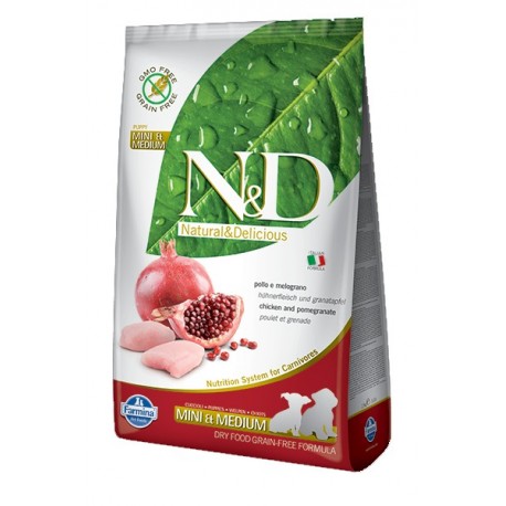 N&D PRIME PUPPY Mini Poulet & Grenade 2.5kg