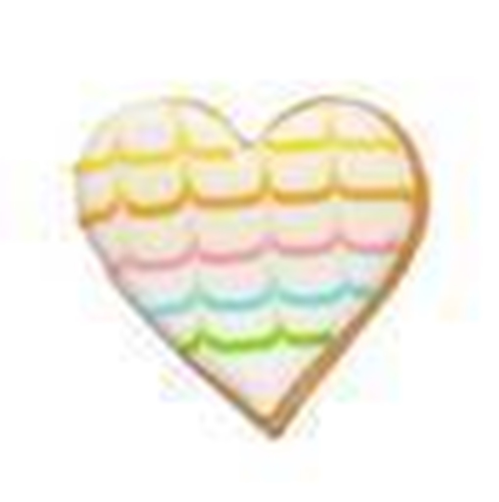 Sablé Déco rainbow heart