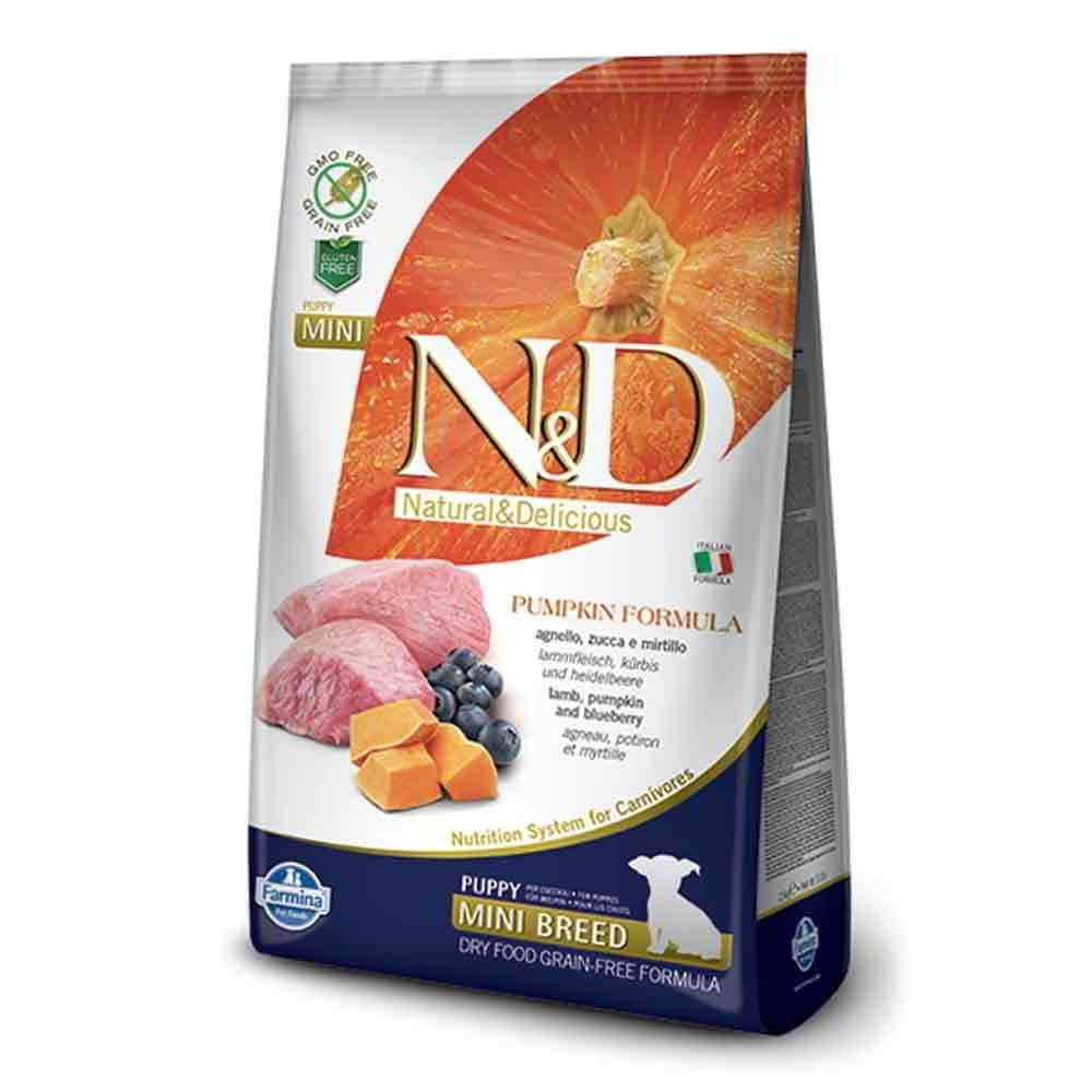 N&D PUMPKIN Mini Agneau & Myrtille 2.5kg