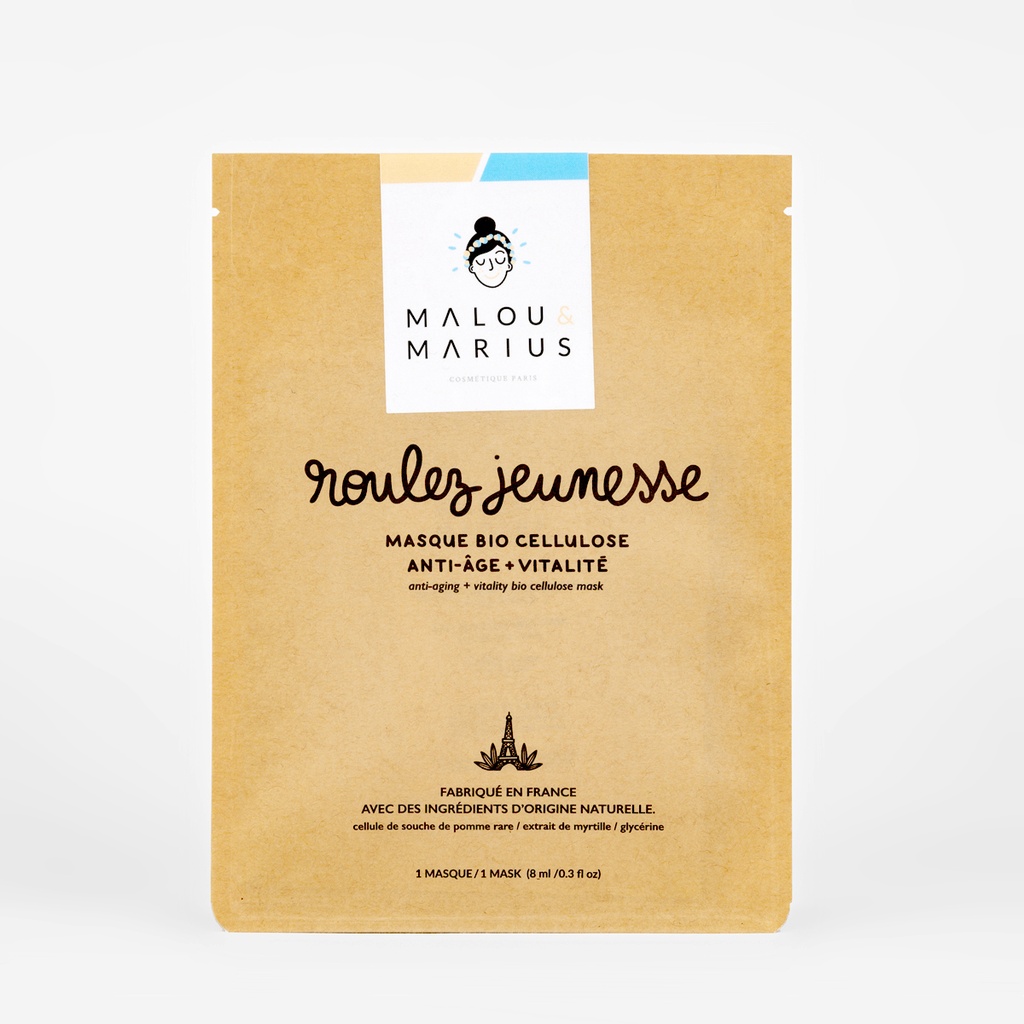 Roulez jeunesse Masque Bio cellulose Anti-Age et Vitalité