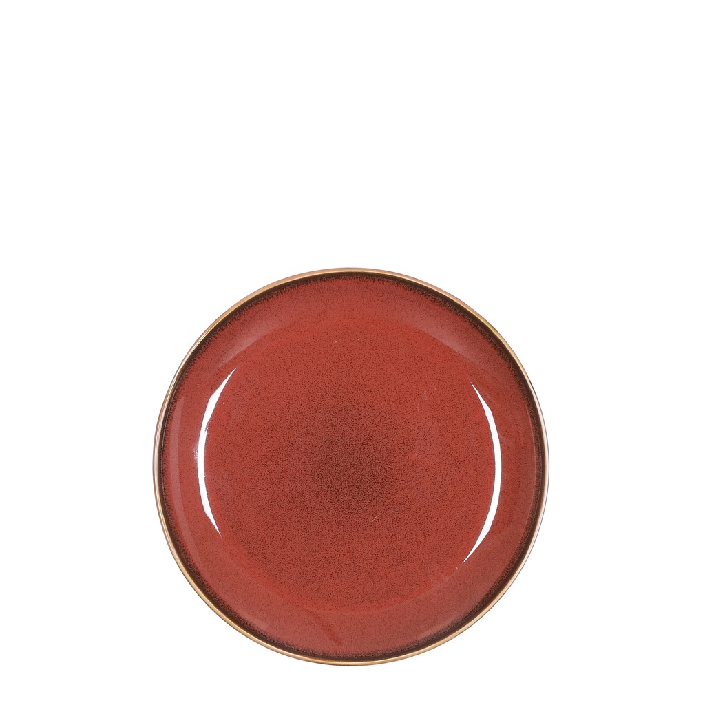 Assiette à dessert Rhea terracotta