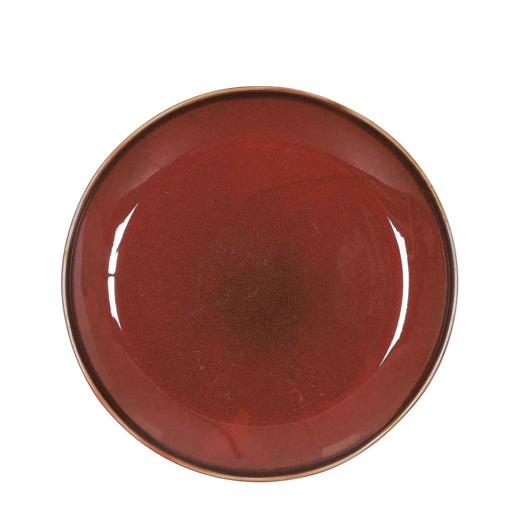 Assiette à diner Rhea terracotta