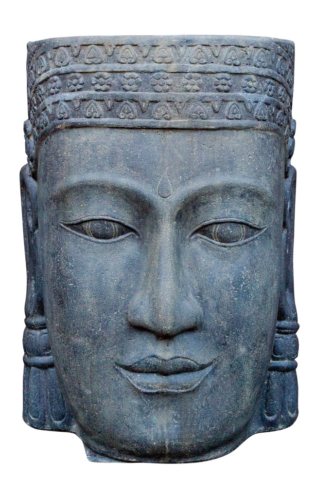 Fontaine Tête De Khmer 84Cm