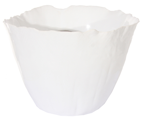 Cache-pot organic blanc d23cm