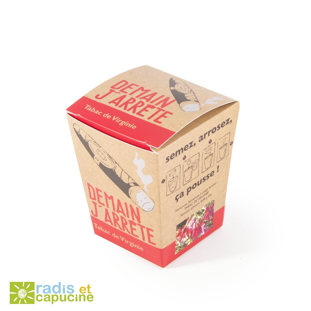 Demain J'arrete avec des graines de Tabac de virginie