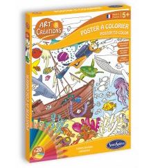 A&C POSTER A COLORIER SAVANE AFRICAINE